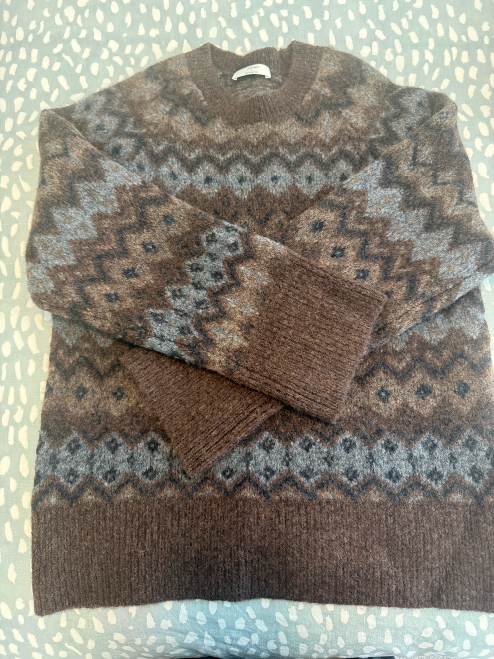 Aritzia Wilfred Brown Wool-Blend Sweater